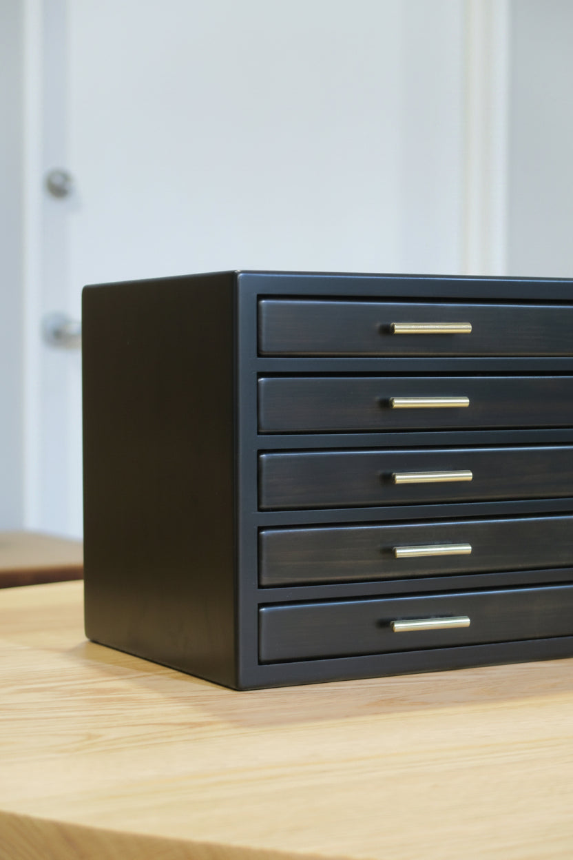 BB105 Hinoki Black Fountain Pen Box 100