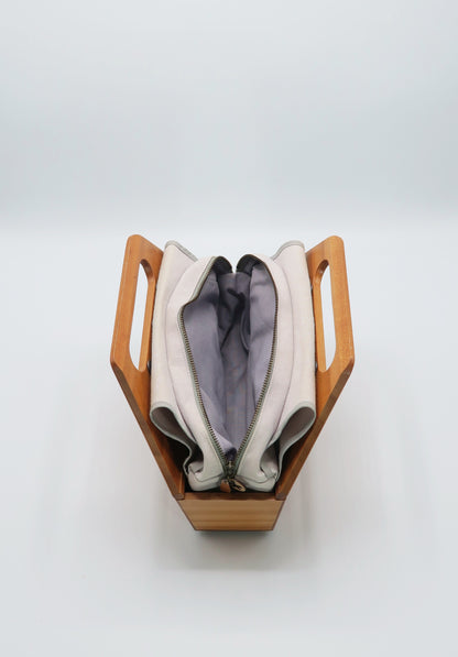 a-h-nr03 "augmenter" Hand Bag Metallic Gray