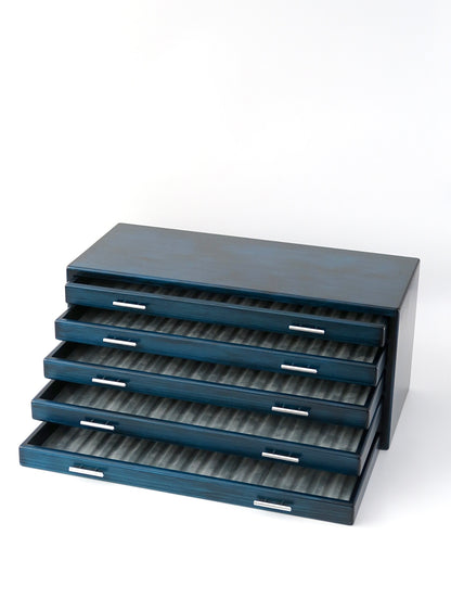 BL105 Hinoki Blue Fountain Pen Box 100