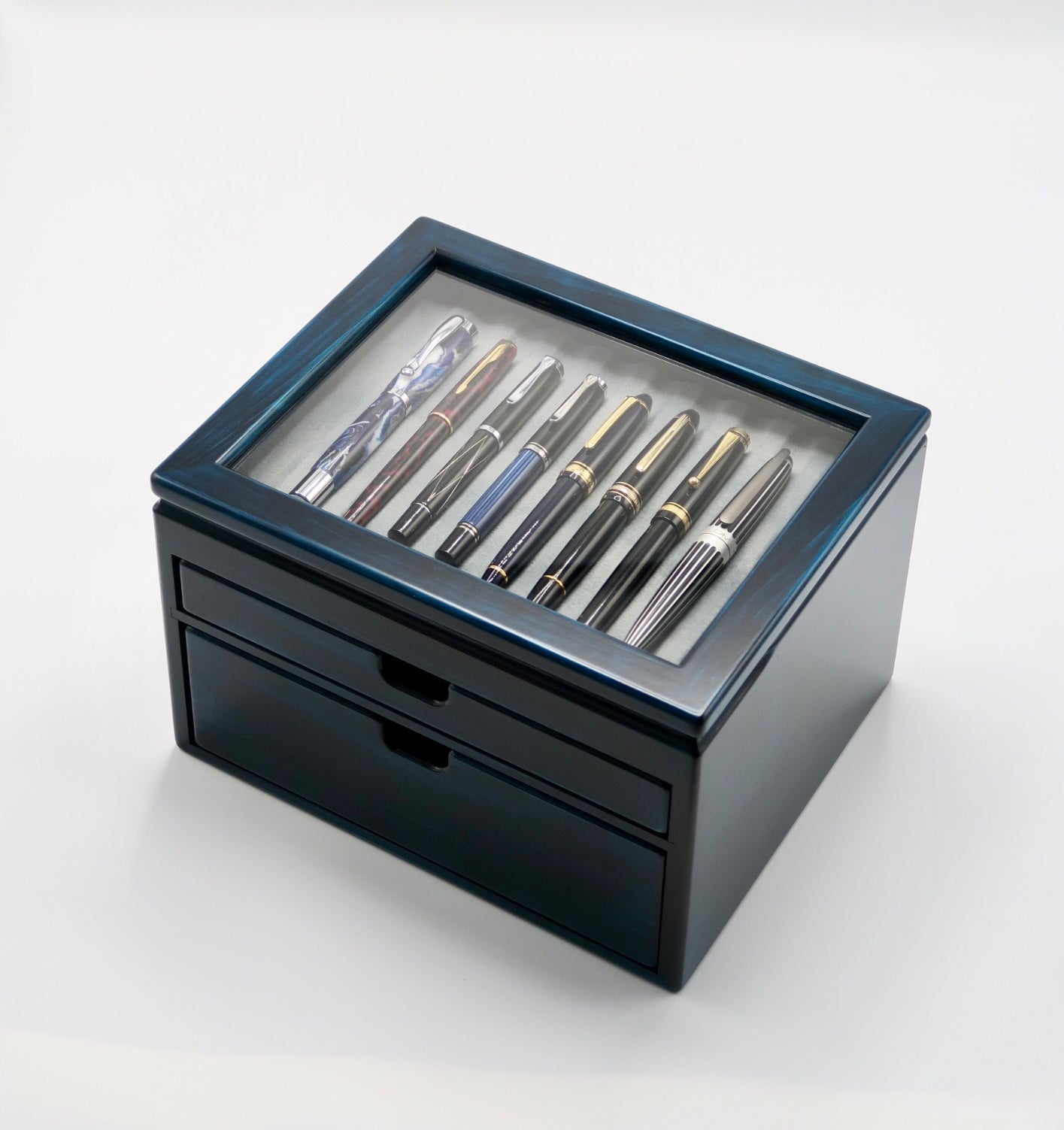 BL63 Hinoki Blue Fountain Pen Box