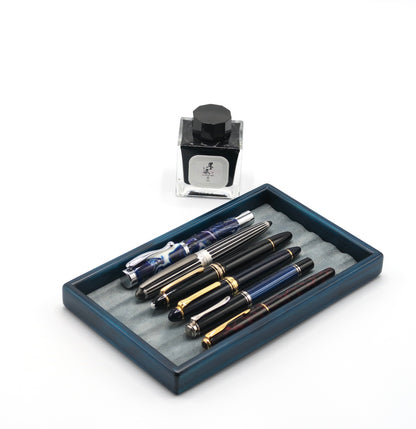 BL101 Hinoki Blue Pen Tray Small