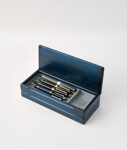 BL35 Hinoki Blue Fountain Pen Case