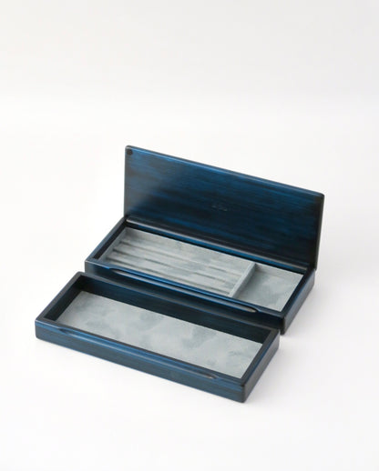 BL35 Hinoki Blue Fountain Pen Case