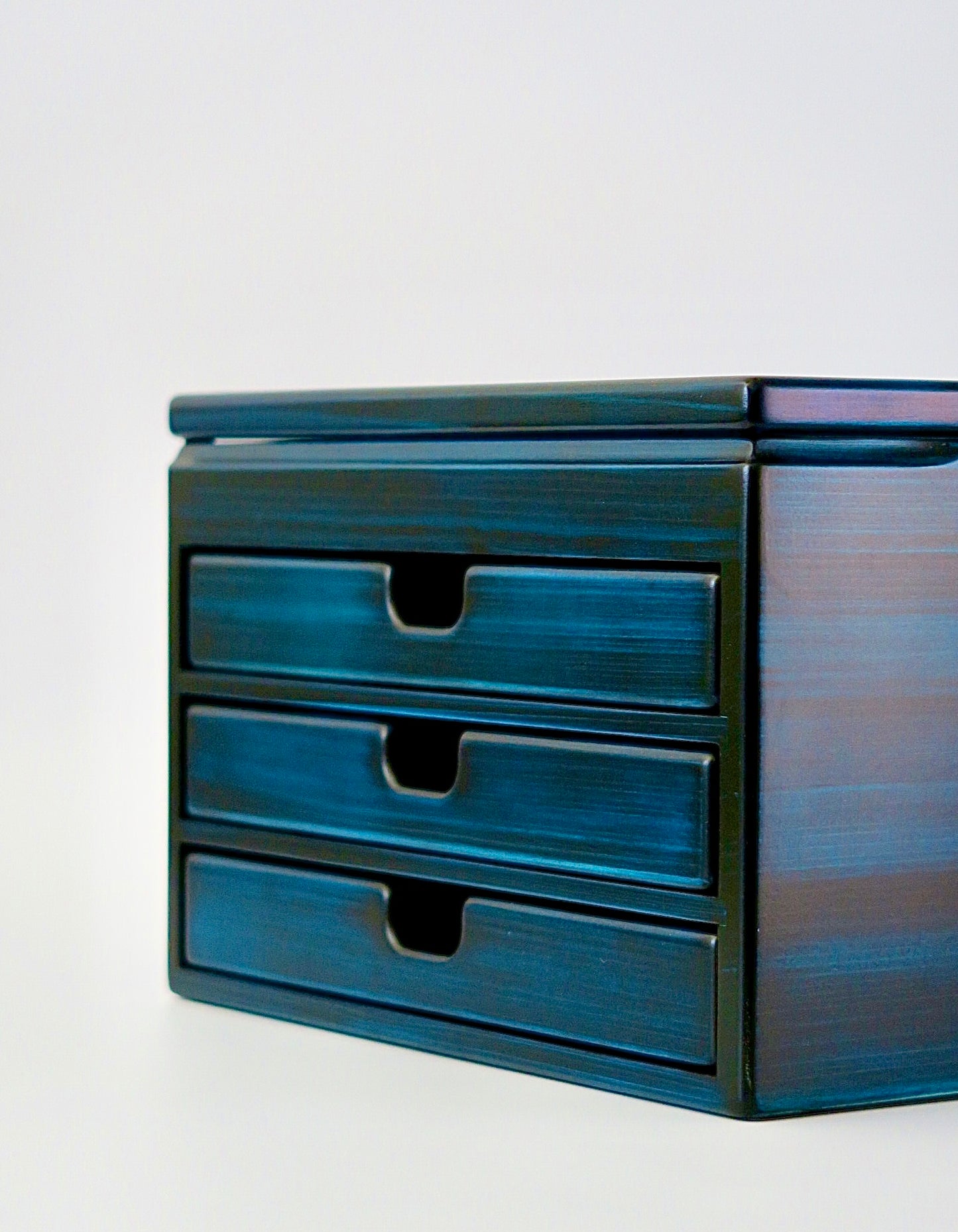 BL100 Hinoki Blue Fountain Pen Box 40