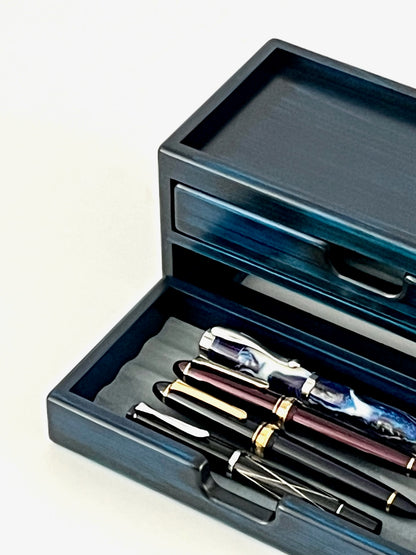 BL104 Hinoki Blue Fountain Pen Box 8