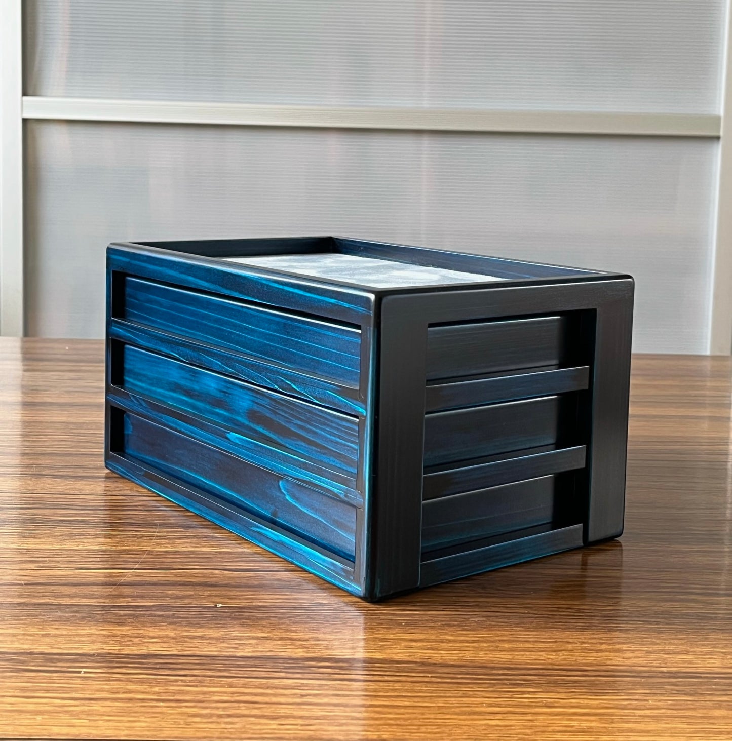 BL22 Hinoki Blue Stationery Case 3