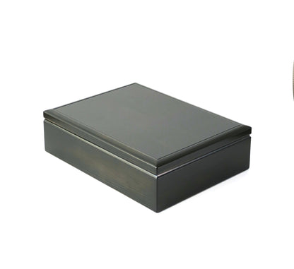 BB139 Hinoki Black Letter Box with a Pen Mat