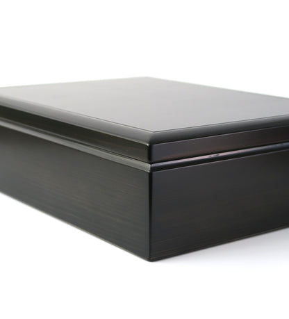BB139 Hinoki Black Letter Box with a Pen Mat