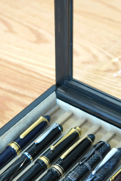 BB112 Hinoki Black Pen Tray with Fixed Lid