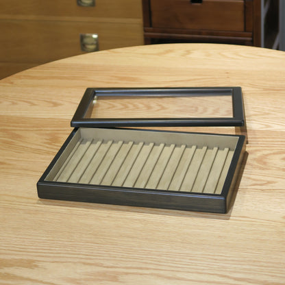BB111 Hinoki Black Pen Tray with Separated Lid