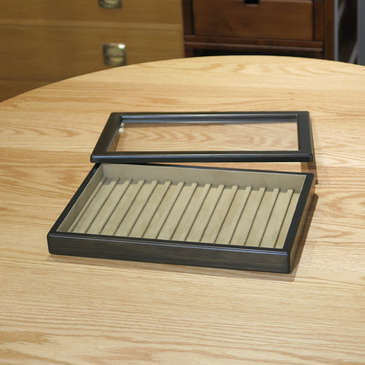 BB111 Hinoki Black Pen Tray with Separated Lid