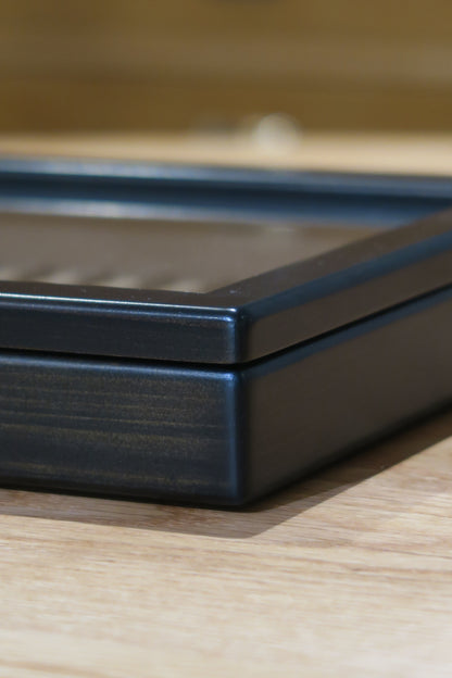 BB111 Hinoki Black Pen Tray with Separated Lid