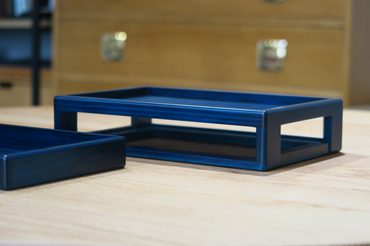 BL04 Hinoki Blue Stationery Case