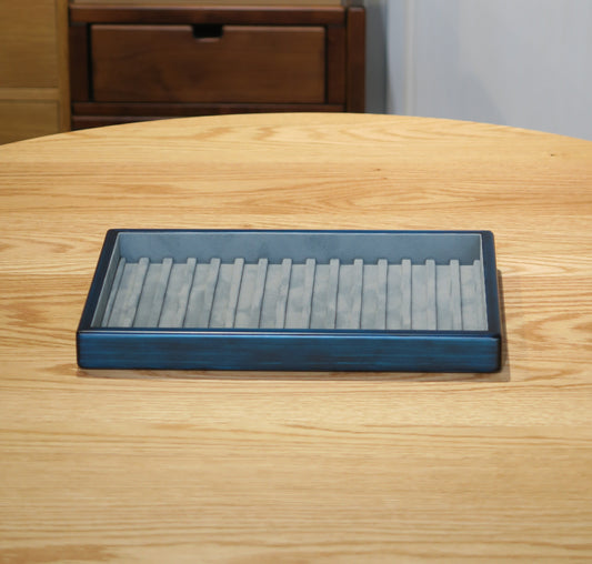 BL109 Hinoki Blue Pen Tray