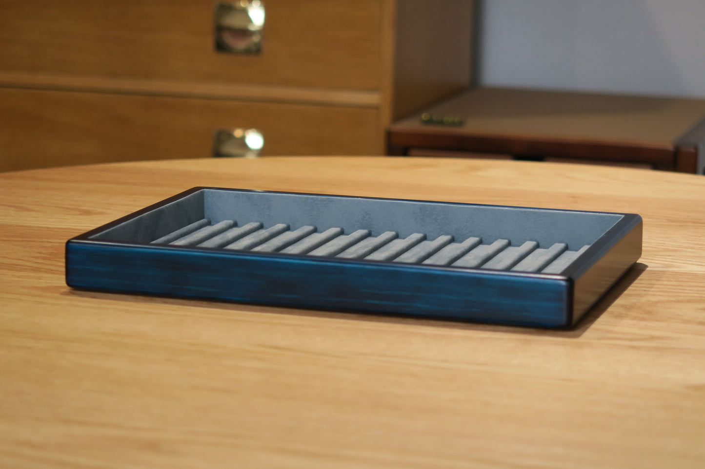 BL109 Hinoki Blue Pen Tray