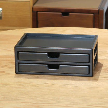 BB09 Hinoki Black Stationery Case Large
