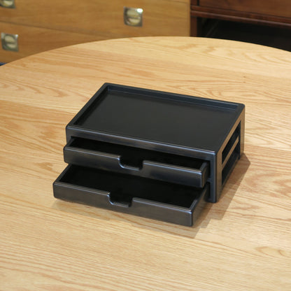 BB09 Hinoki Black Stationery Case Large