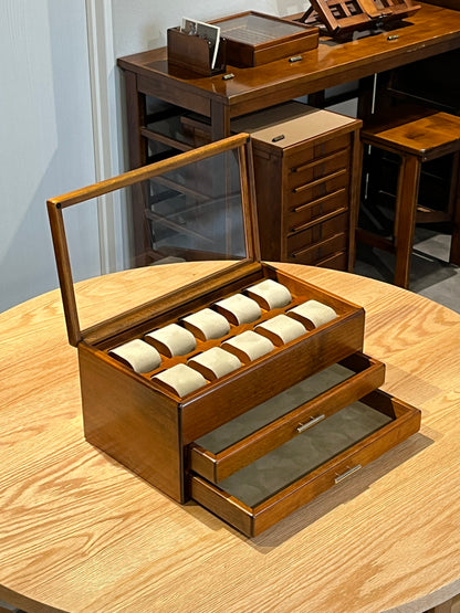SC172 Watch Box 10 with Two drawers