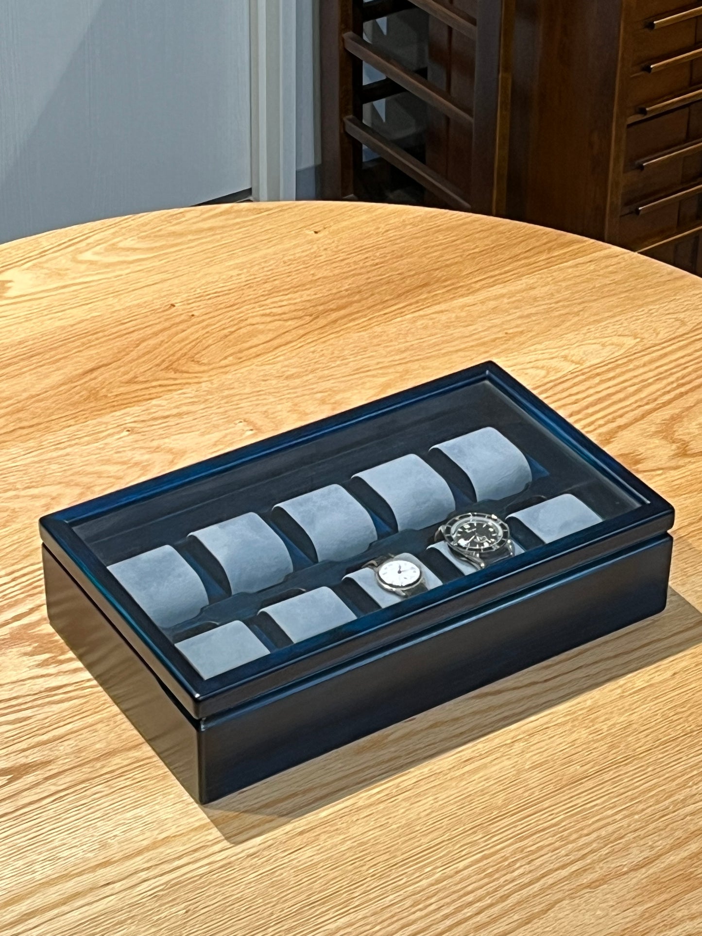BL134 Hinoki Blue Watch Box 10