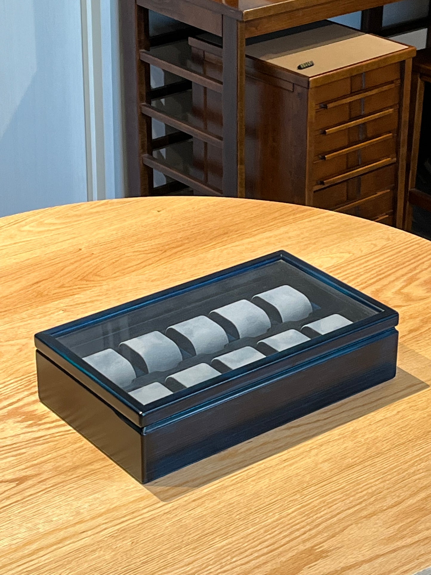 BL134 Hinoki Blue Watch Box 10