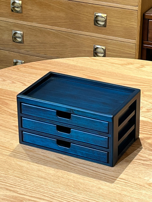 BL22 Hinoki Blue Stationery Case 3