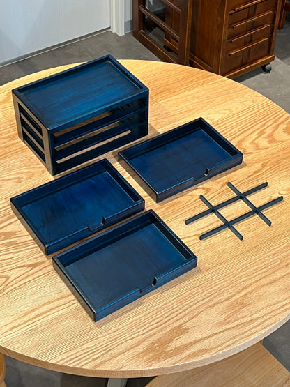 BL22 Hinoki Blue Stationery Case 3