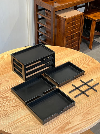 BB22 Hinoki Black Stationery Case 3
