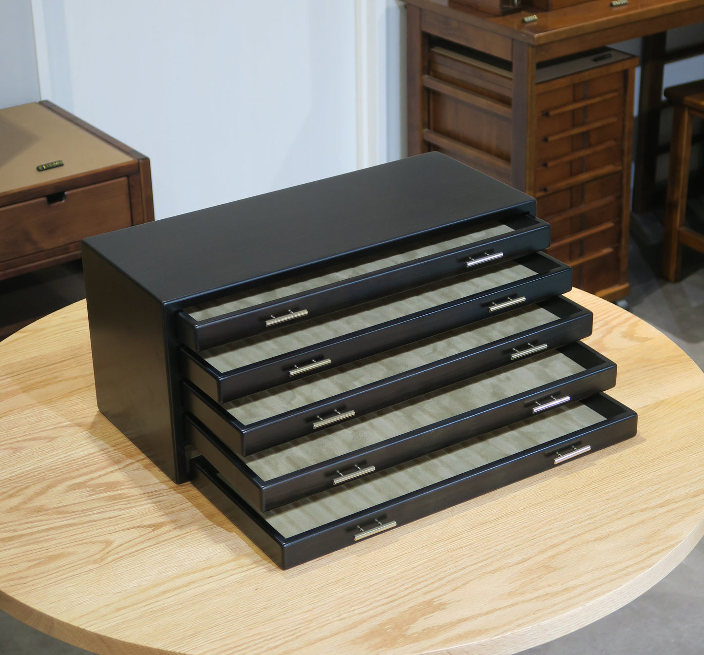 BB105 Hinoki Black Fountain Pen Box 100